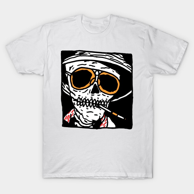 fear and loathing skull T-Shirt by goatpop123